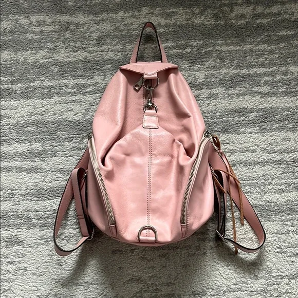 Rebecca Minkoff Julia Leather Backpack Rebecca Minkoff Julian Leather Backpack Gray With Fringe  main image 3